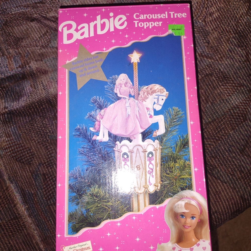 Barbie 1997 carousel tree topper
